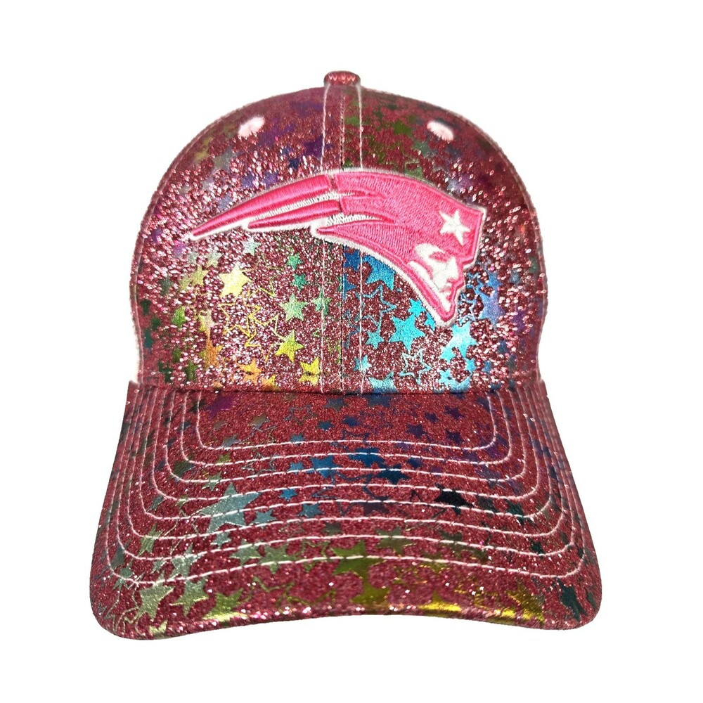 New England Patriots New Era Youth Sparkle Pink Snap Back Hat Cap NEW